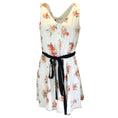 Load image into Gallery viewer, Emilia Wickstead White Multi Katelyn Romantic Roses Sleeveless Short Cotton Day Dress
