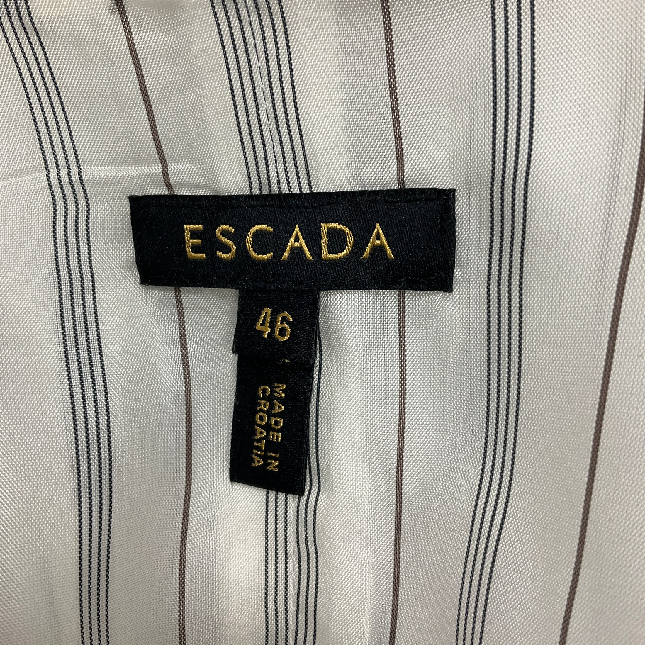 Escada Black Nesli Wool Suit Vest