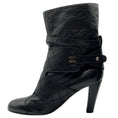 Load image into Gallery viewer, Chanel Black Leather Quilted Ankle Boots
