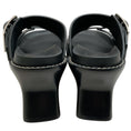 Load image into Gallery viewer, Loewe Black Leather Ease Heel Slide Sandals
