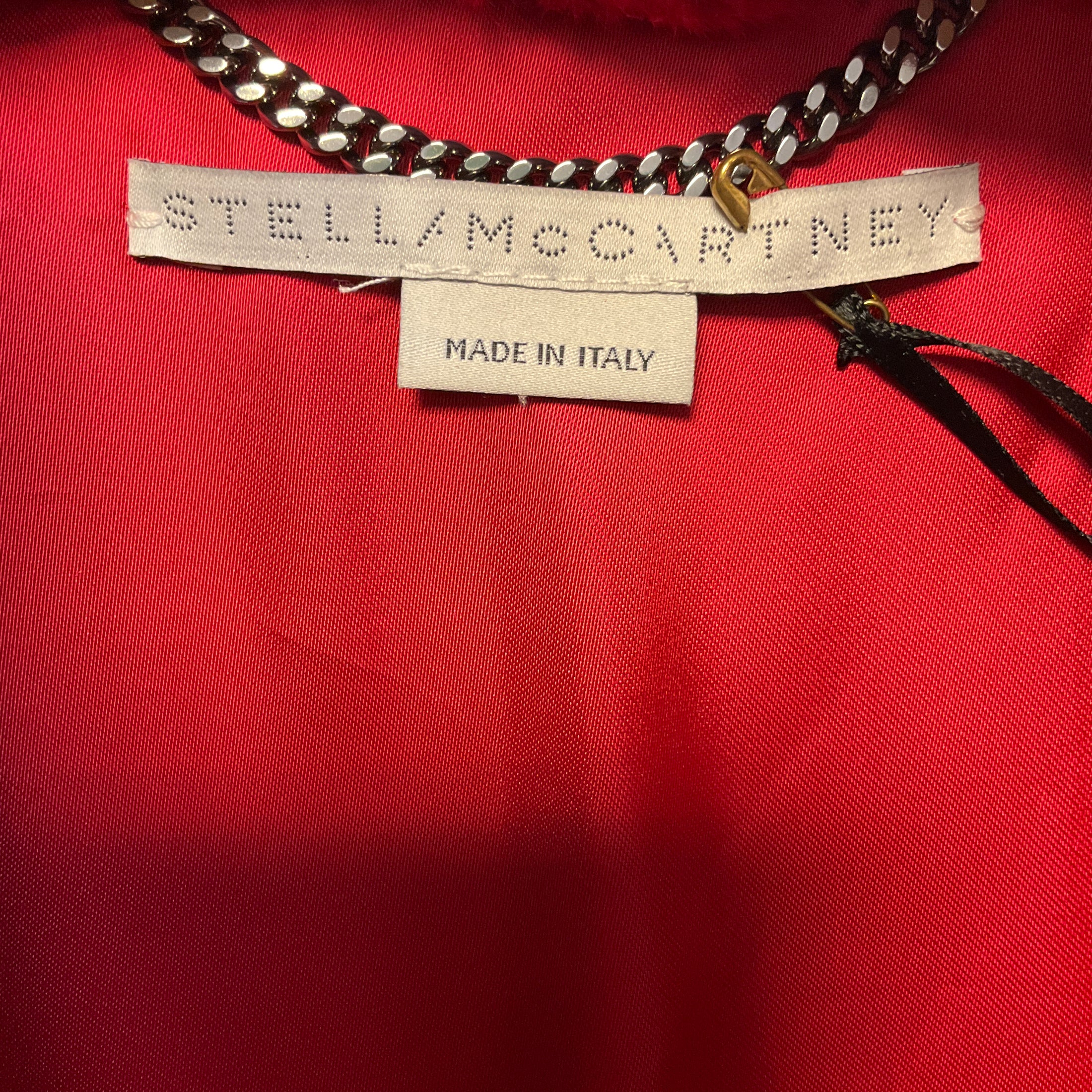 Stella McCartney Red Faux Fur Jacket