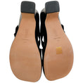 Load image into Gallery viewer, Loewe Black Leather Ease Heel Slide Sandals
