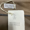 Load image into Gallery viewer, Brunello Cucinelli Taupe Beige Suede Mini Skirt with Monili
