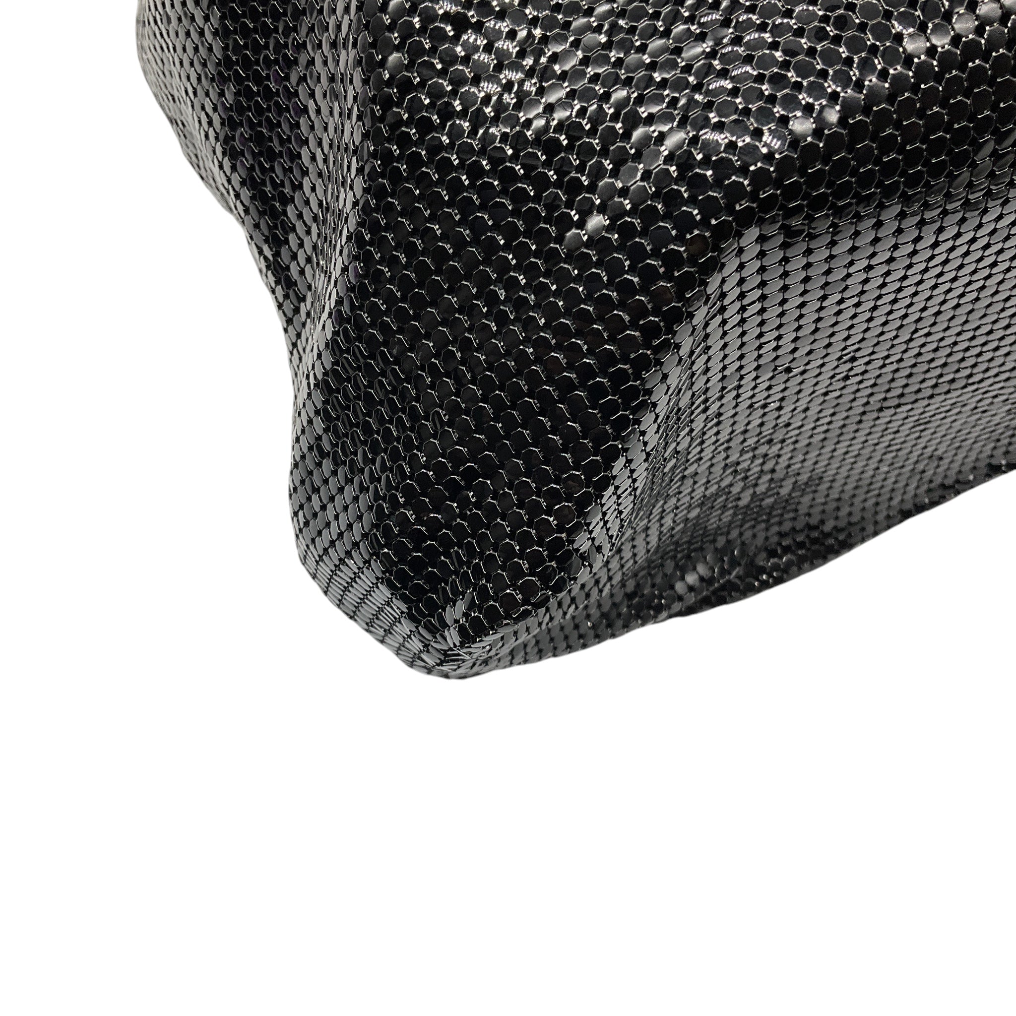 Paco Rabanne Black Chainmail Metal and Leather Shoulder Bag
