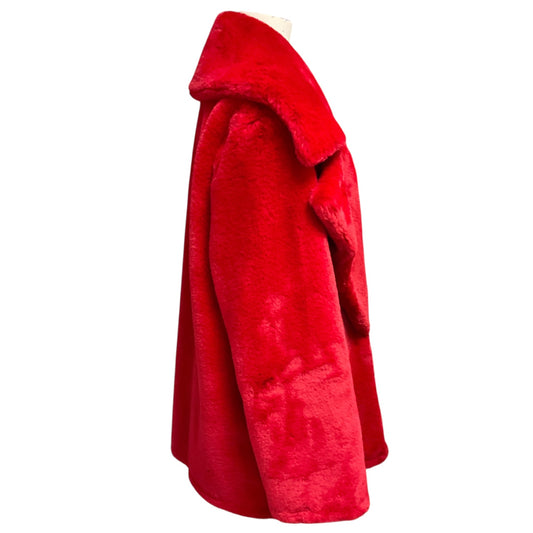 Stella McCartney Red Faux Fur Jacket