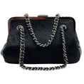 Load image into Gallery viewer, Chanel Vintage 1980's Black Nappa Leather and Hair Calf Shoulder Bag

