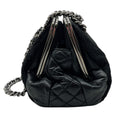 Load image into Gallery viewer, Chanel Vintage 1980's Black Nappa Leather and Hair Calf Shoulder Bag
