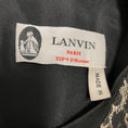 Load image into Gallery viewer, Lanvin Black / Silver / Gold Metallic Sleeveless Jacquard Dress with Velvet Trim
