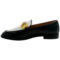 Load image into Gallery viewer, Aquazzura Black / White Brandi Moccasin Loafers
