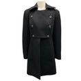 Load image into Gallery viewer, Chloe Black Double Breasted Wool and Angora Coat
