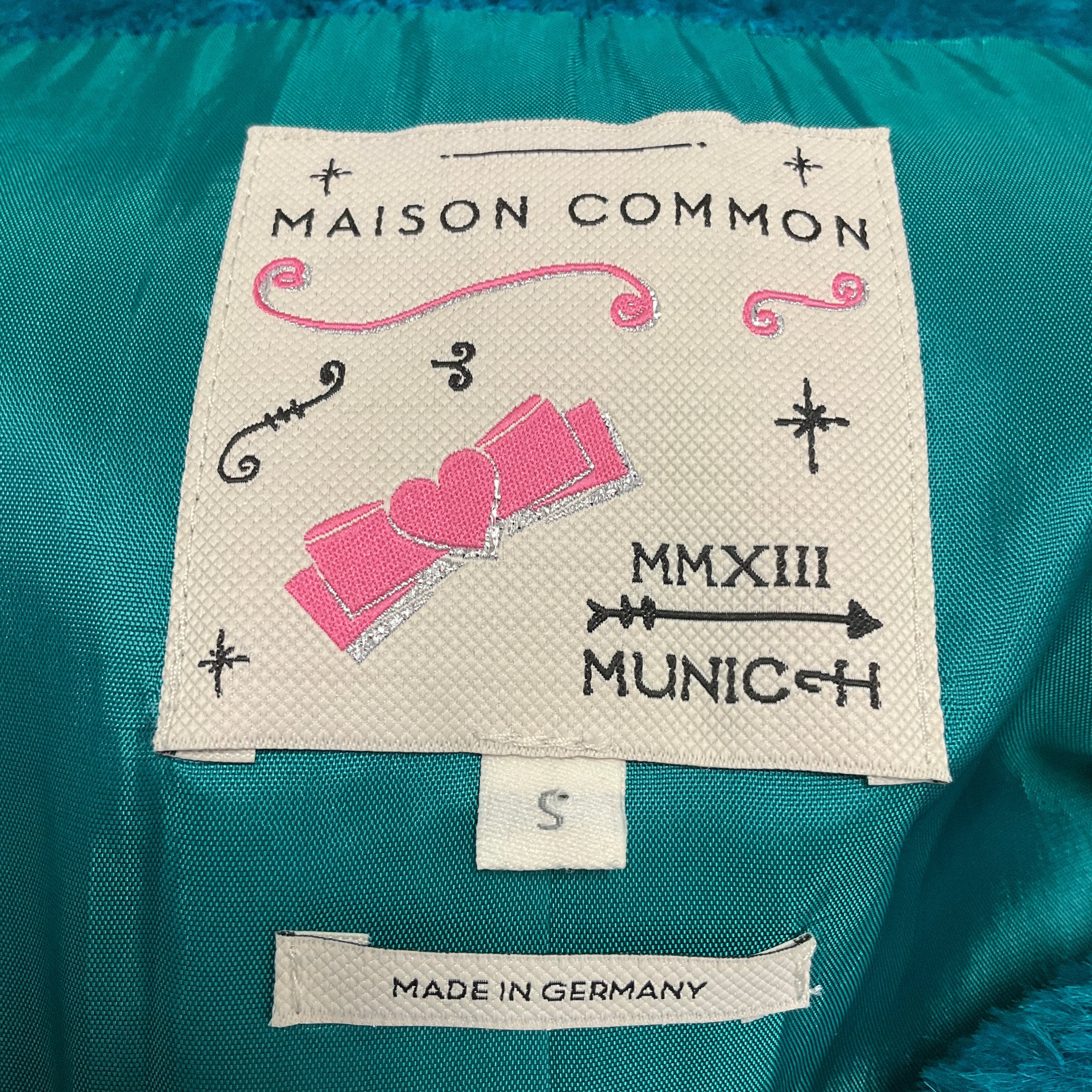 Maison Common Blue Double Breasted Long Alpaca Coat