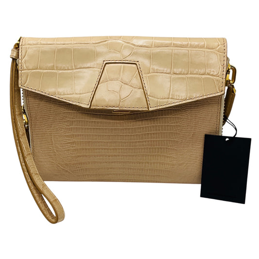 Alexander Wang Almond Croc Embossed Lydia Clutch Bag