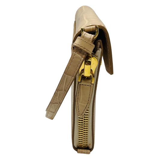 Alexander Wang Almond Croc Embossed Lydia Clutch Bag