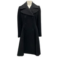 Load image into Gallery viewer, Ralph Lauren Collection Black Double Breasted Wool and Angora Swing Coat
