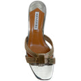 Load image into Gallery viewer, Aquazzura Silver / Gold Film Sandals
