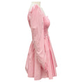 Load image into Gallery viewer, The Vampire's Wife Pink Gingham Cotton The Straw Girl Mini Dress
