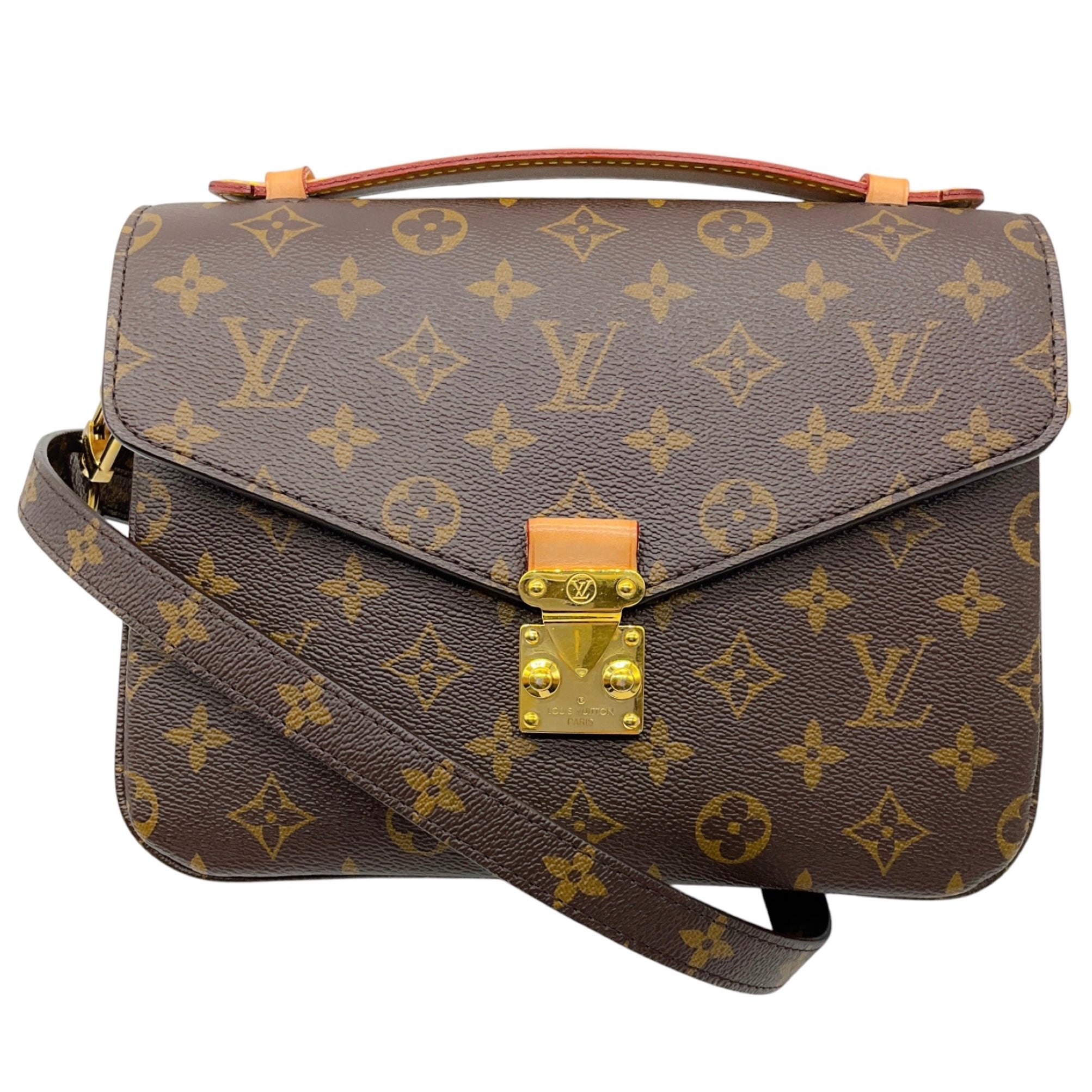 Louis Vuitton Brown Monogram Coated Canvas Pochette Metis Handbag
