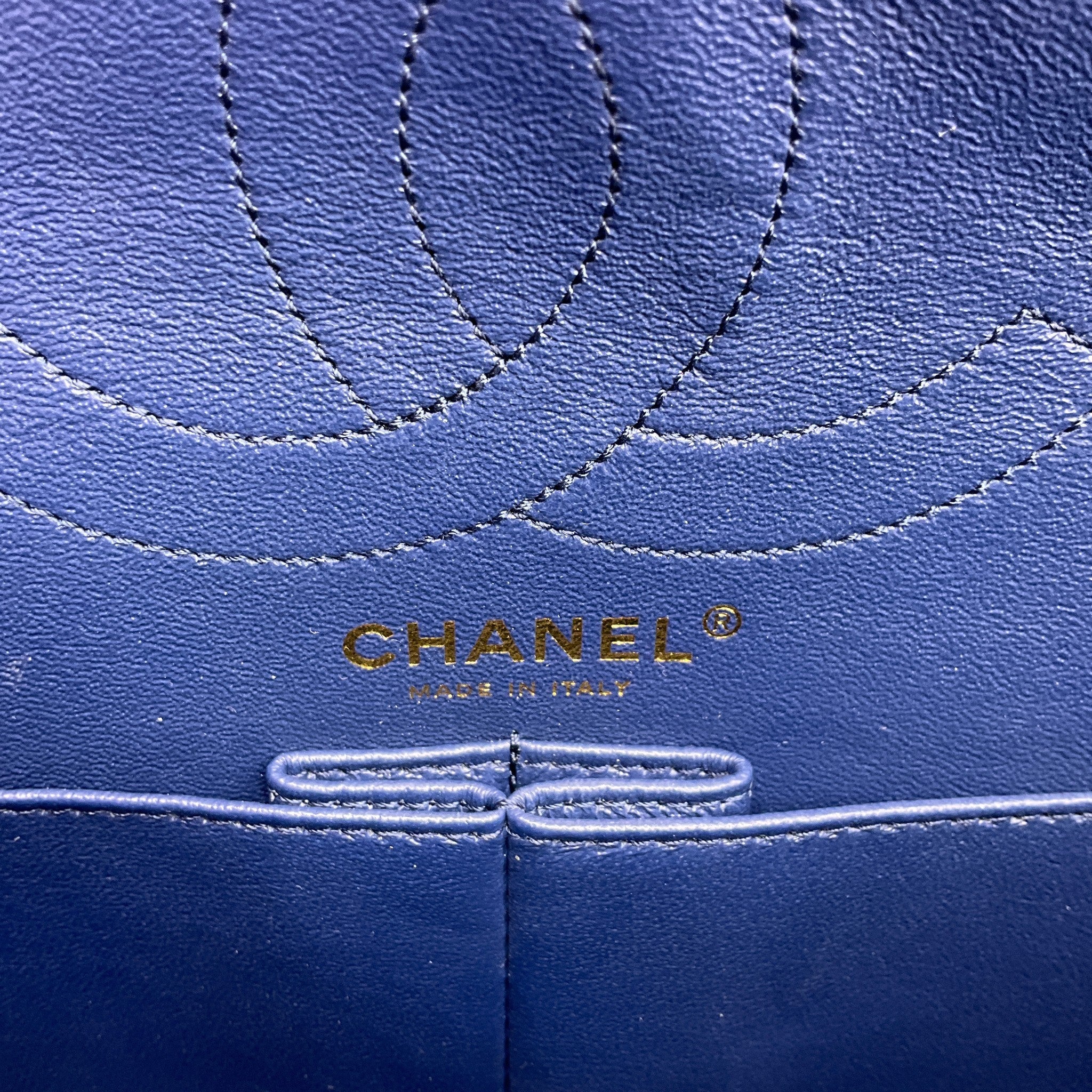 Chanel Navy Blue / Brown Quilted 2.55 Reissue Shoulder Bag