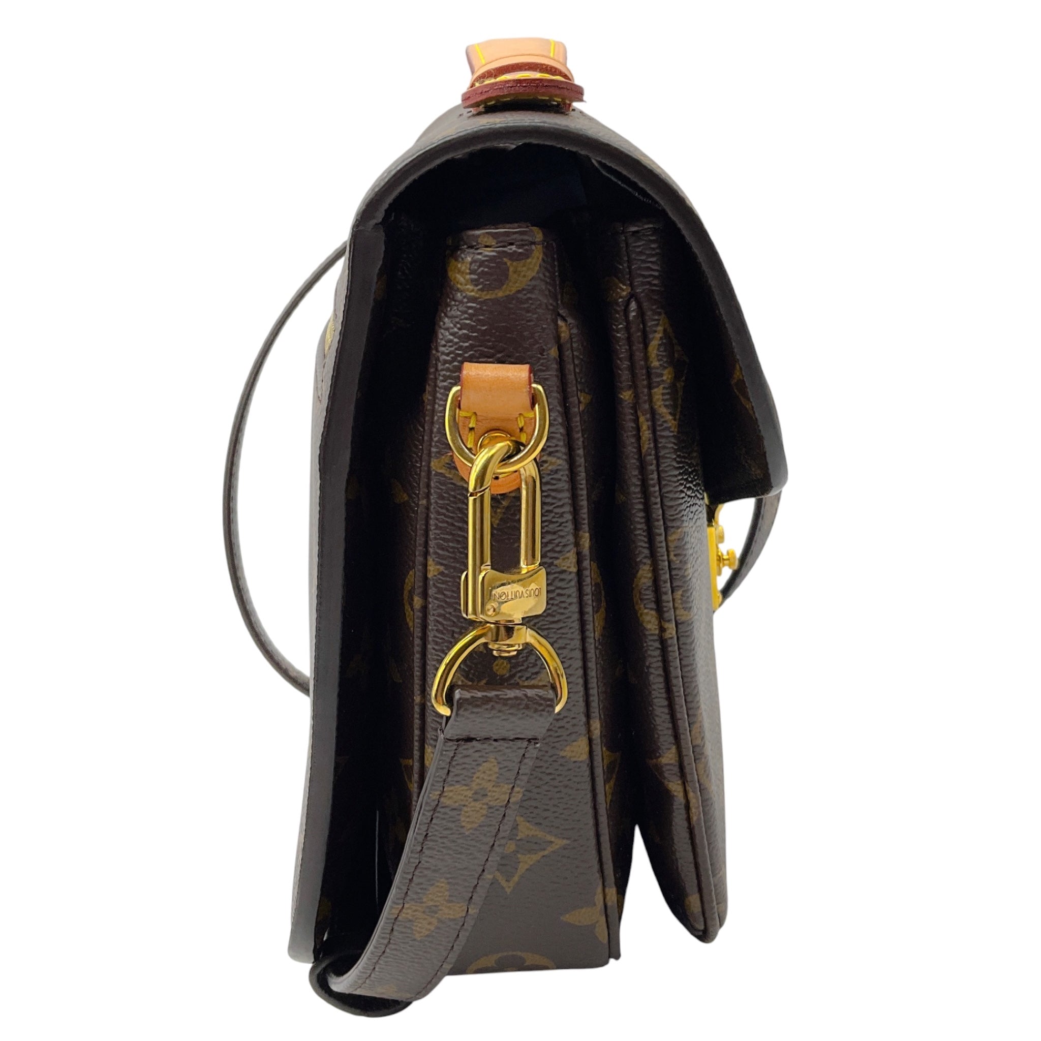 Louis Vuitton Brown Monogram Coated Canvas Pochette Metis Handbag