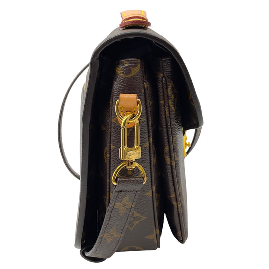 Louis Vuitton Brown Monogram Coated Canvas Pochette Metis Handbag