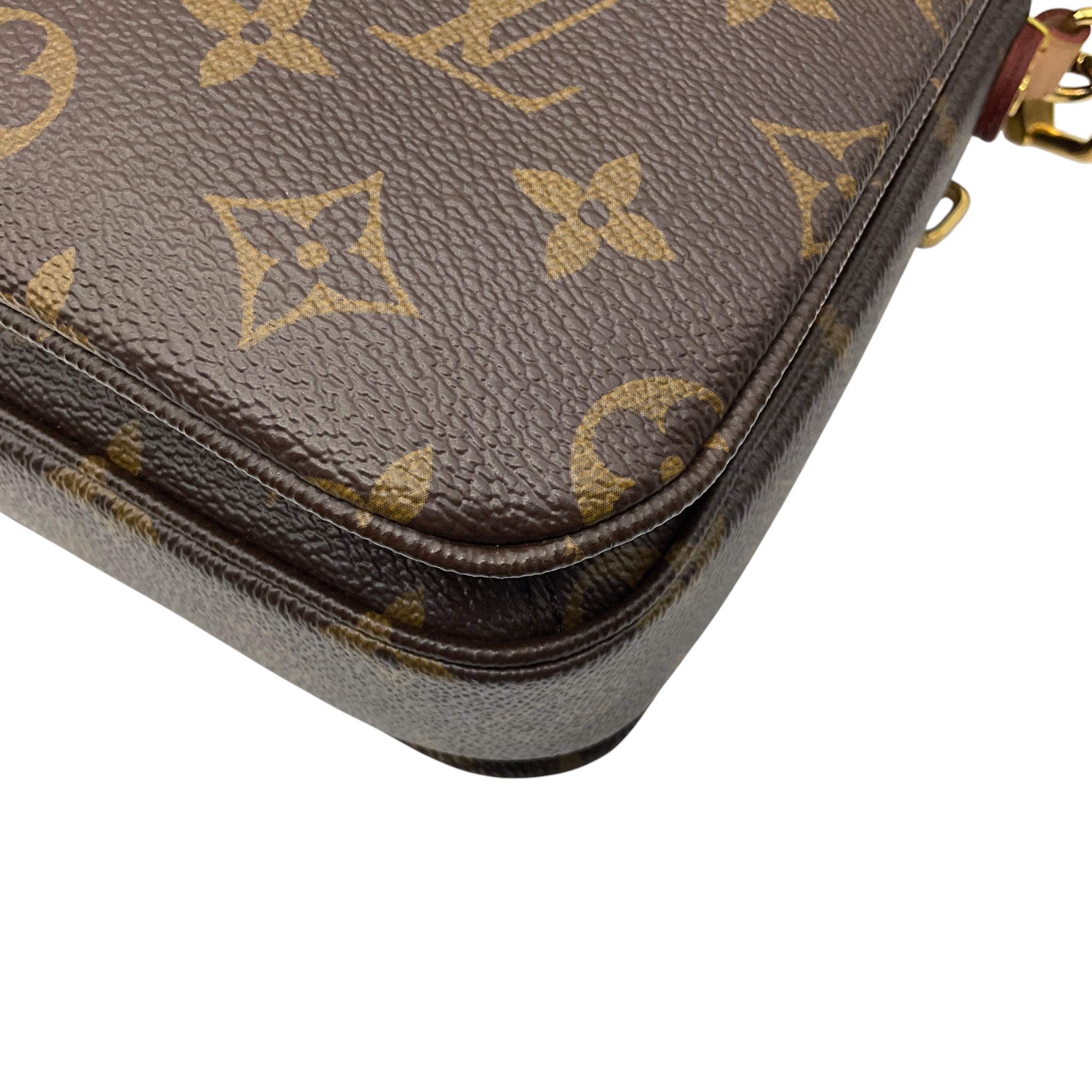 Louis Vuitton Brown Monogram Coated Canvas Pochette Metis Handbag