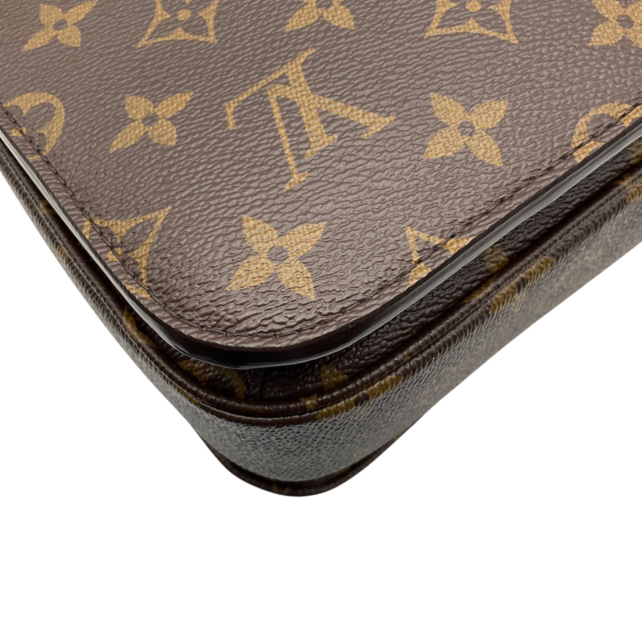 Louis Vuitton Brown Monogram Coated Canvas Pochette Metis Handbag