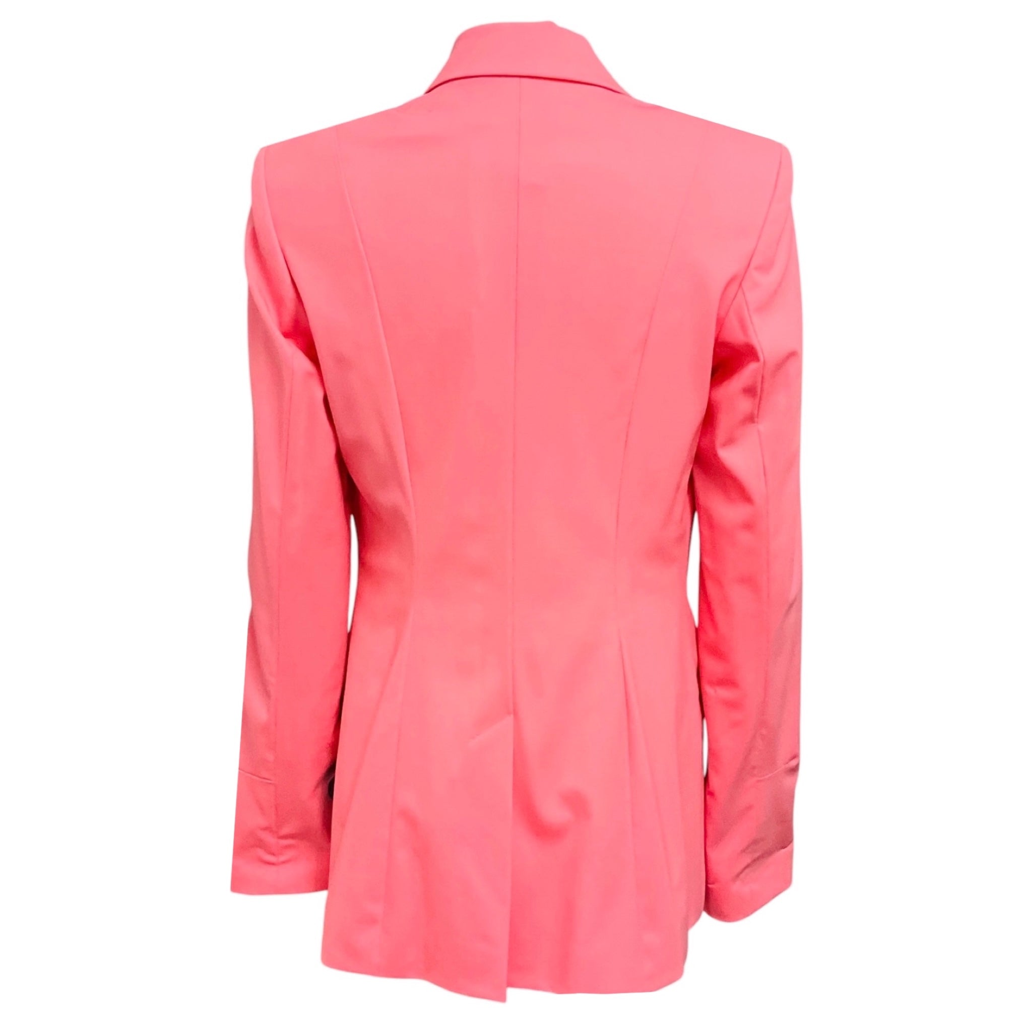 Barbara Lohmann Candy Pink Thora Crepe Two Button Blazer / Jacket