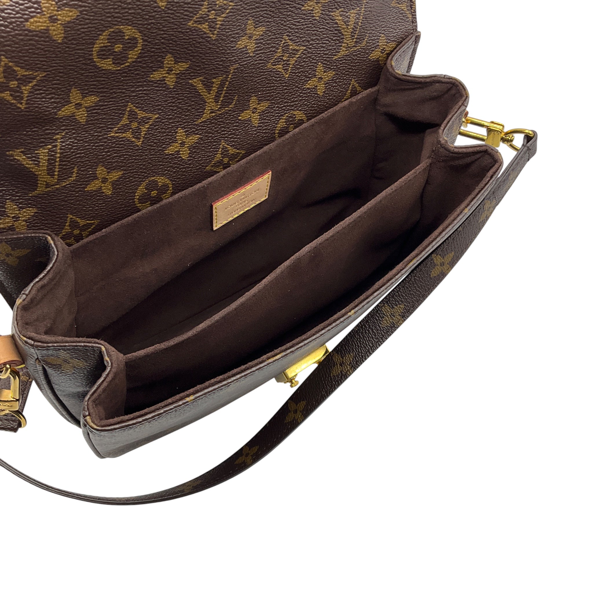 Louis Vuitton Brown Monogram Coated Canvas Pochette Metis Handbag