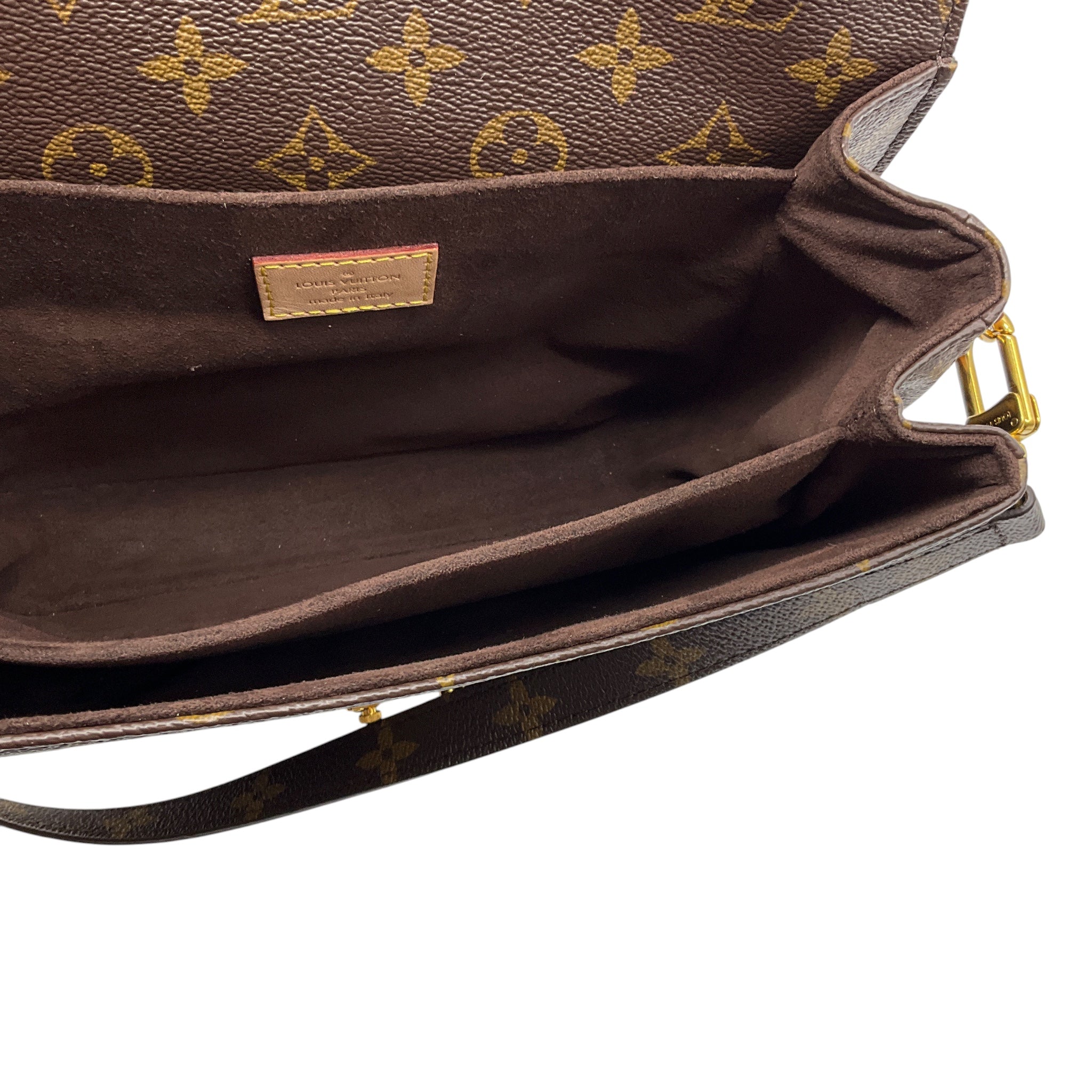 Louis Vuitton Brown Monogram Coated Canvas Pochette Metis Handbag