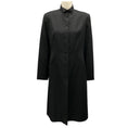 Load image into Gallery viewer, Sies Marjan Black Button-Front Wool Coat
