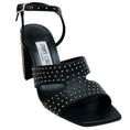 Load image into Gallery viewer, Jimmy Choo Black Leather Studded Ellison 85 Sandals

