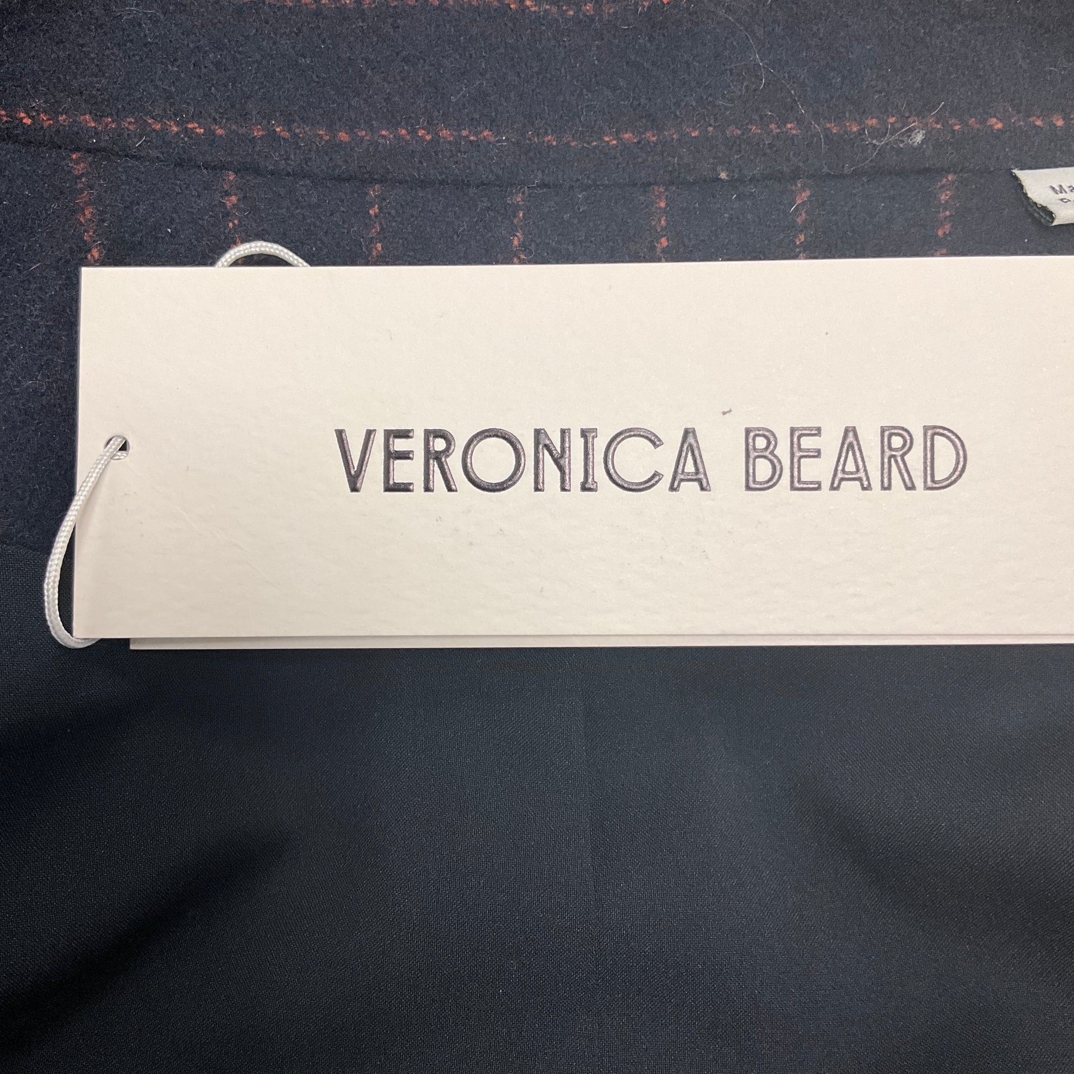 Veronica Beard Navy Multi Tyra Pinstriped Dickey Jacket