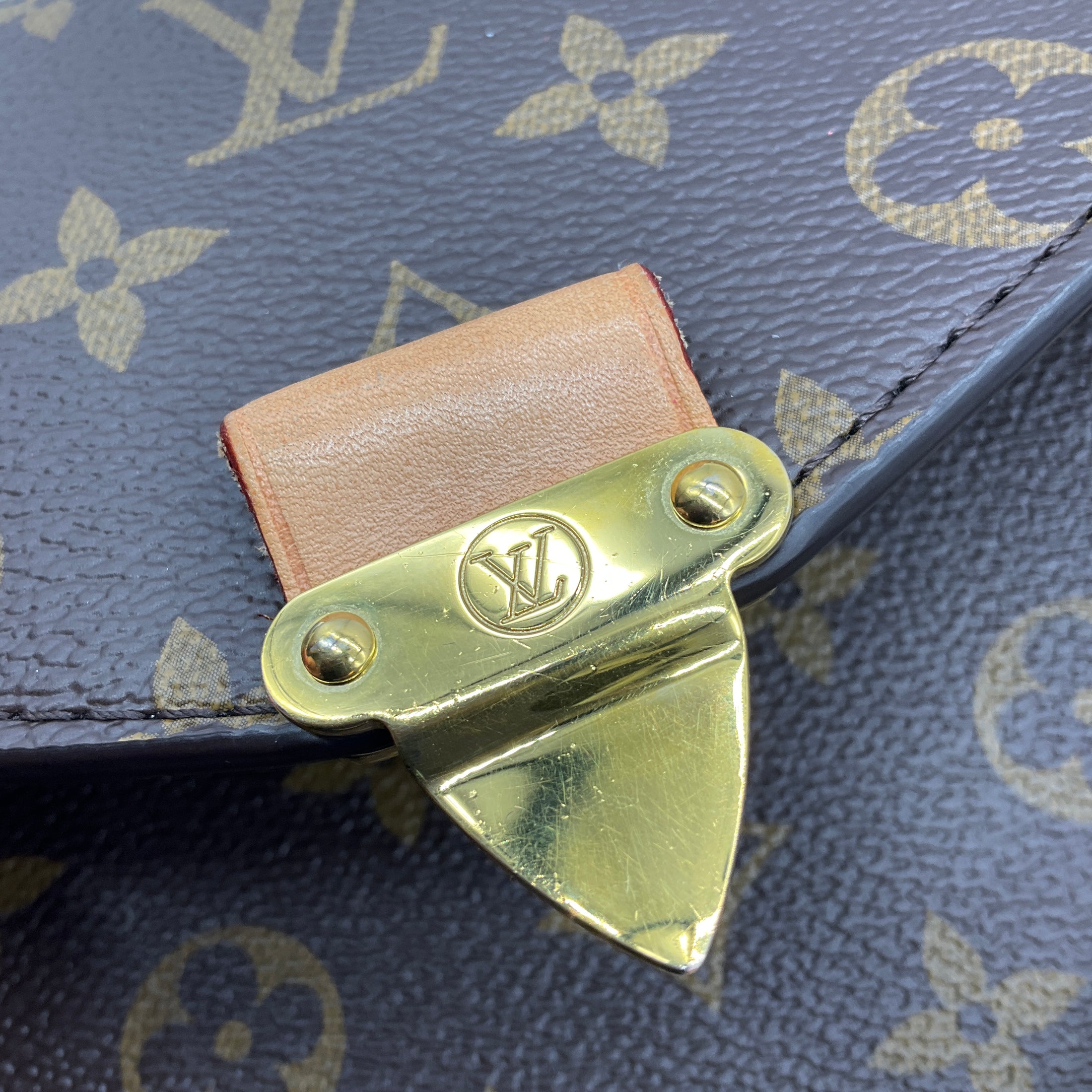 Louis Vuitton Brown Monogram Coated Canvas Pochette Metis Handbag