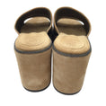 Load image into Gallery viewer, Brunello Cucinelli Beige Monili Beaded Suede Platform Wedge Slide Sandals
