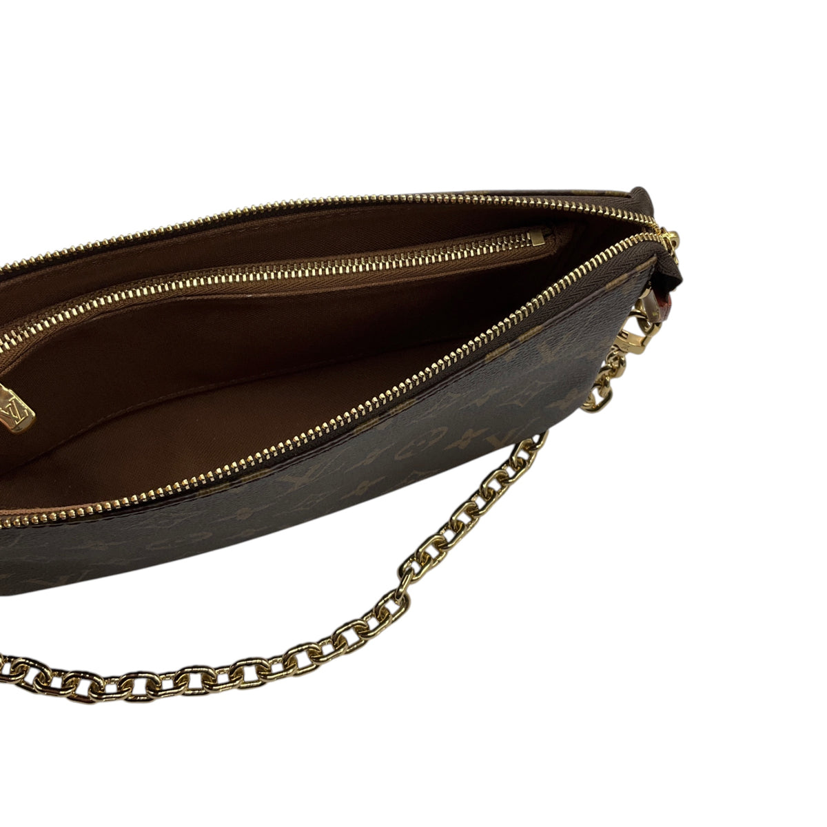Louis Vuitton Brown Monogram Canvas Pochette Accessoires Shoulder Bag