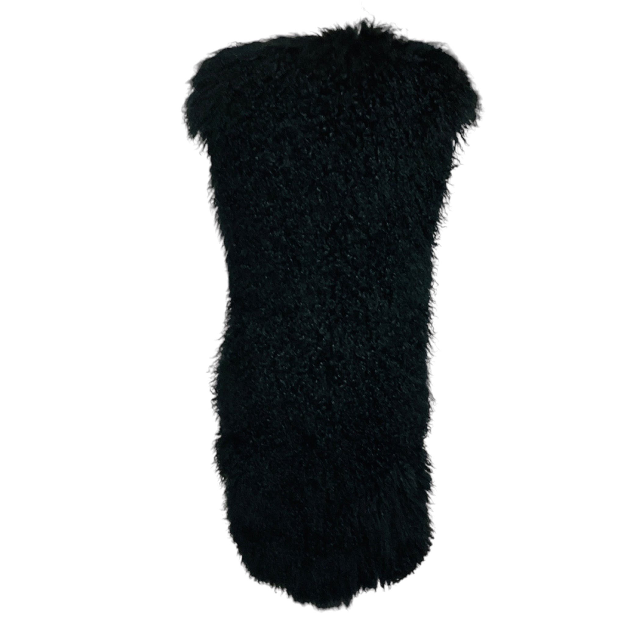Givenchy Black Mongolian Lamb Fur Vest