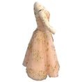 Load image into Gallery viewer, Oscar de la Renta Light Pink / Gold Sequined Mesh Tulle Dress
