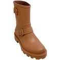 Load image into Gallery viewer, Jimmy Choo Camel Yael Biodegradable Rubber Rain Boots

