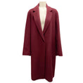 Load image into Gallery viewer, Vince Deep Wine Classic Wool-Blend Straight Coat
