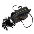 Load image into Gallery viewer, Anya Hindmarch Black Multi Sticker Patch Leather Crossbody Bag
