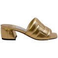 Load image into Gallery viewer, Jimmy Choo Gold Quilted Leather Themis Slide Sandals
