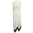 Load image into Gallery viewer, Oscar de la Renta White Sleeveless V-Neck Cotton Eyelet Midi Dress
