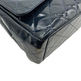 Load image into Gallery viewer, Chanel Navy Blue Patent Leather Maxi Flap Bag
