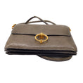 Load image into Gallery viewer, Hermes Vintage Olive Green Lizard Skin Leather Flap Shoulder Bag
