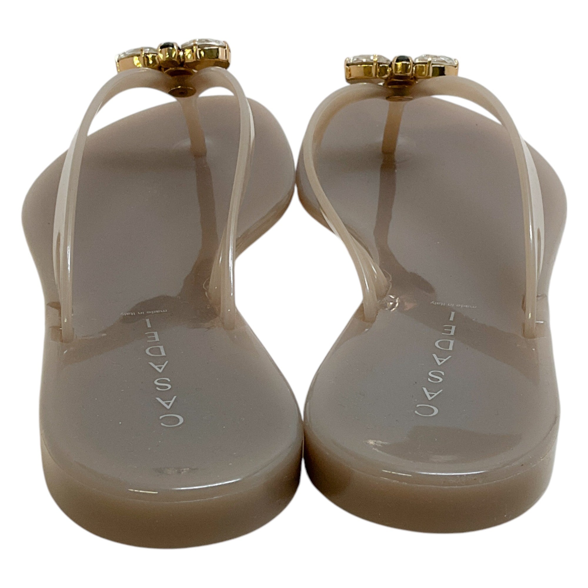 Casadei Queen Bee Chic Jelly Slide Sandals