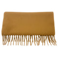 Load image into Gallery viewer, Loro Piana Camel Fringed Cashmere Scarf
