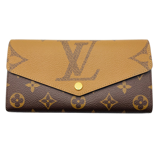 Louis Vuitton Brown / Tan Monogram Canvas Sarah Wallet