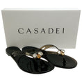 Load image into Gallery viewer, Casadei Queen Bee Nero Jelly Slide Sandals
