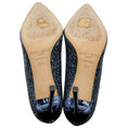 Load image into Gallery viewer, Jimmy Choo Navy Blue Glitter Pumps
