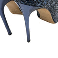 Load image into Gallery viewer, Jimmy Choo Navy Blue Glitter Pumps
